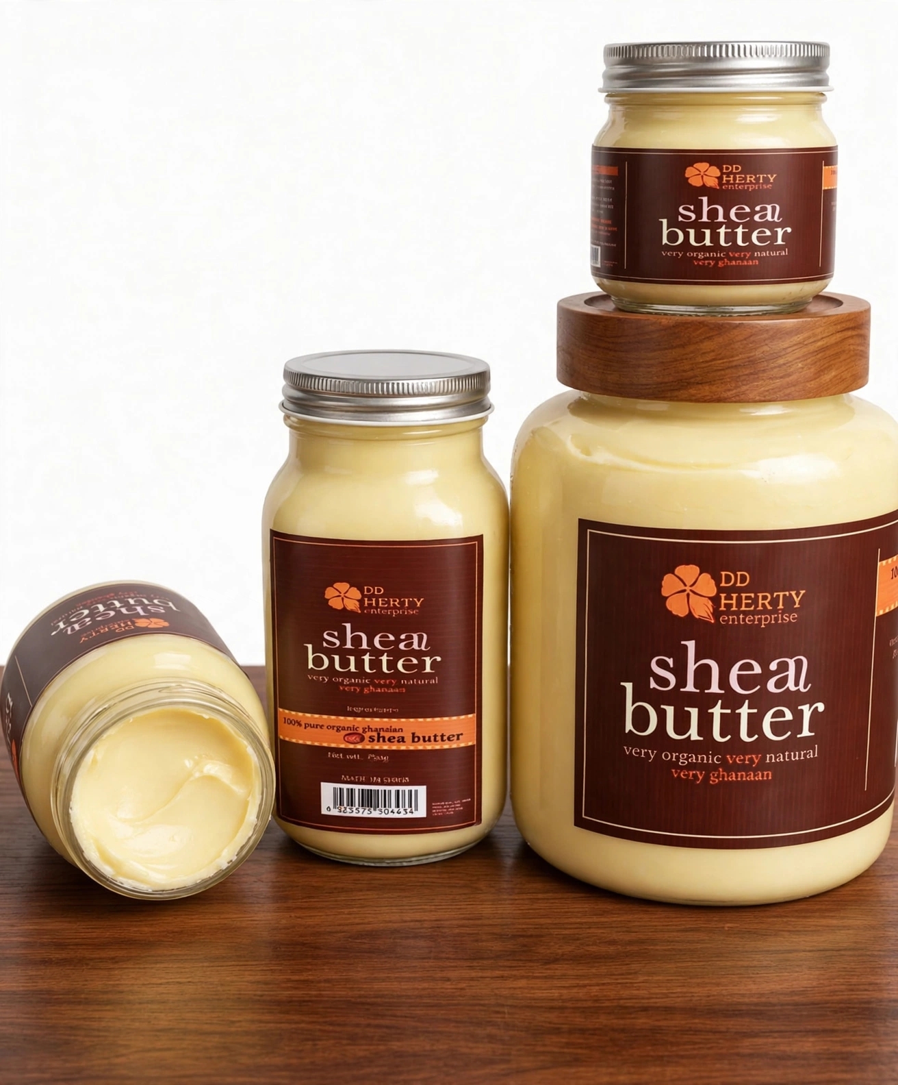 DD HERTY Shea Butter Open Jar